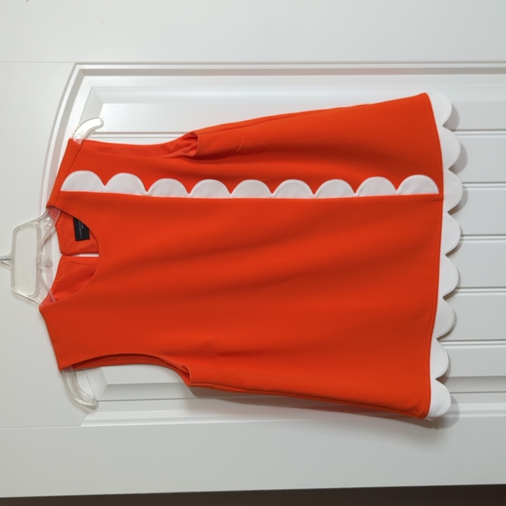 Victoria Beckham for Target scallop trim tank. small.